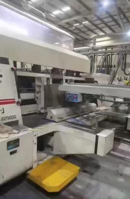 pre feeder three color printer slotter die cutter inline auto gluer machine