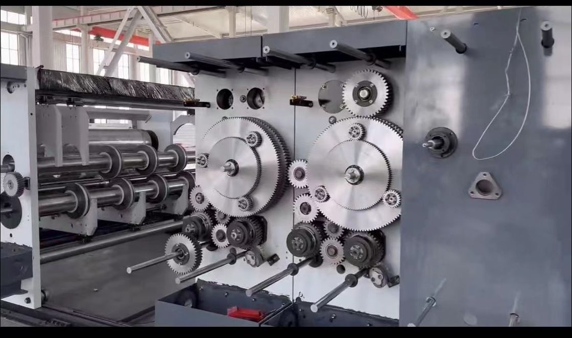Auto Folding Gluer Machine High Speed Corrugated Flexo Printer Rotary ...