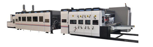 Automatische vierkleurige flexoprinter Rotary Die Cutter In Line Case Maker Counter Ejector