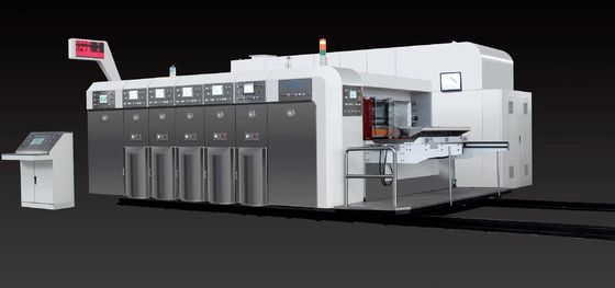 Karton maken Flexodrukmachine Sluiting die snijden Automatische stapelmachine