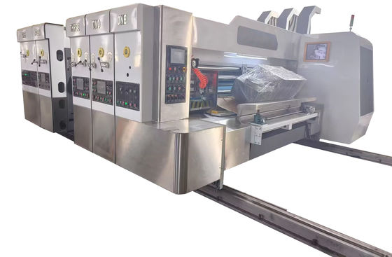 Geaffineerde doos karton die cutting machine flexografische printer