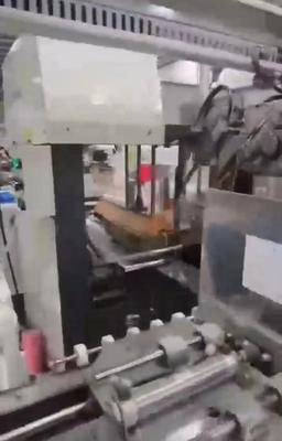 pre feeder three color printer slotter die cutter inline auto gluer machine