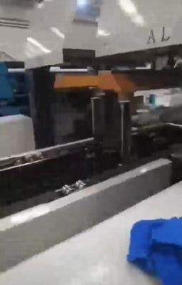 pre feeder three color printer slotter die cutter inline auto gluer machine