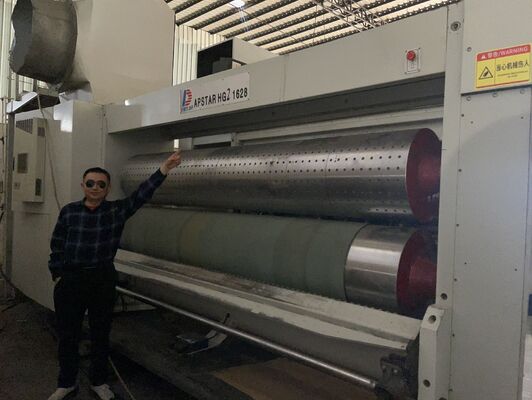 5 color printer slotter die cutter heating auto stacker for dongfang machine