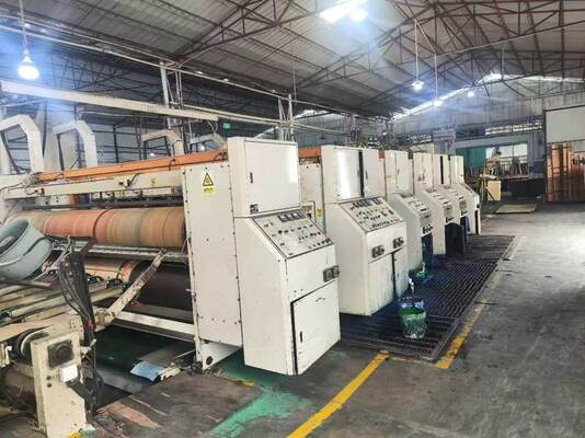 Cheap price used cardboard box making machine