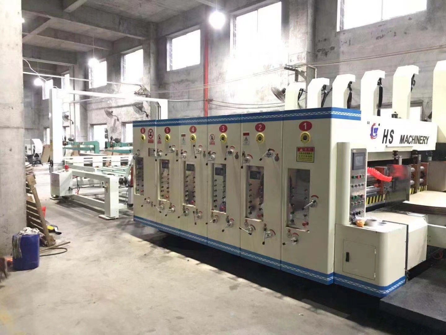 Rotary Carton Box Making Machine Stacker 4 Color Flexo Printing Machine